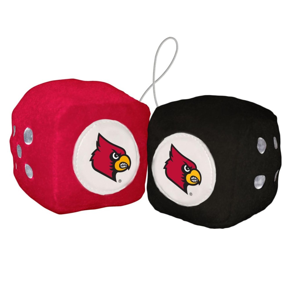 Louisville Cardinals Fuzzy Dice Co