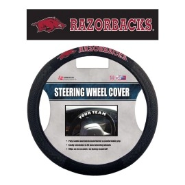 Arkansas Razorbacks Steering Wheel Cover Mesh Style Co