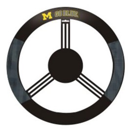 Michigan Wolverines Steering Wheel Cover Mesh Style Co