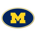 Michigan Wolverines Magnet Car Style 8 Inch Co