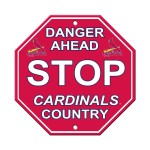 St. Louis Cardinals Sign 12X12 Plastic Stop Style Co