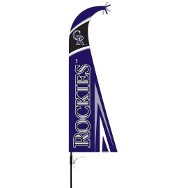 Colorado Rockies Flag Premium Feather Style Co