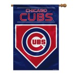 Chicago Cubs Banner 28X40 House Flag Style 2 Sided Co