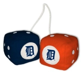 Detroit Tigers Fuzzy Dice Co