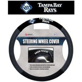 Tampa Bay Rays Steering Wheel Cover Mesh Style Co