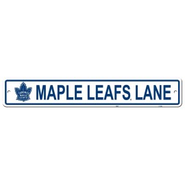 Toronto Maple Leafs Sign 4X24 Plastic Street Style Co