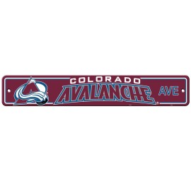 Colorado Avalanche Sign 4X24 Plastic Street Style Co