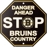 Boston Bruins Sign 12X12 Plastic Stop Style Co