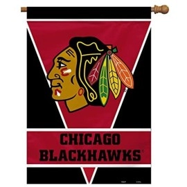 Chicago Blackhawks Flag 28X40 House 1-Sided Co