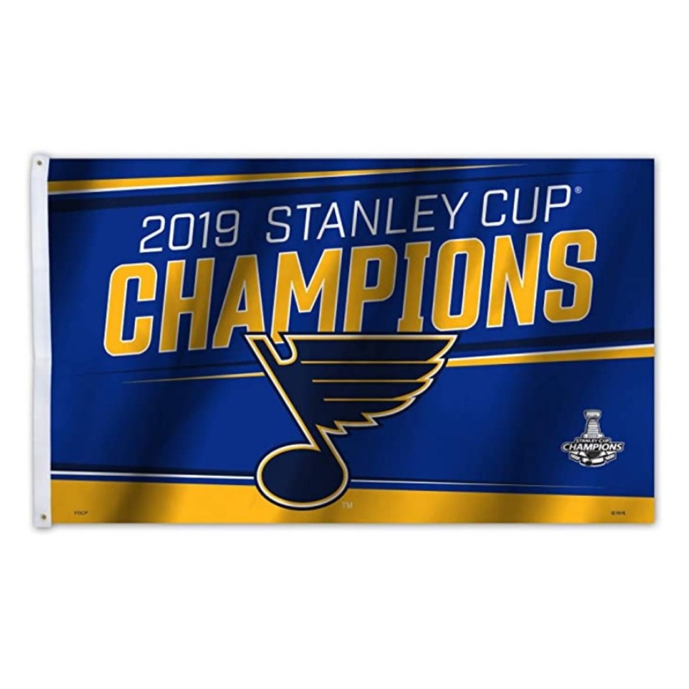 St. Louis Blues Flag 3X5 Banner 2019 Stanley Cup Champs Co