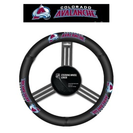 Colorado Avalanche Steering Wheel Cover Leather Co