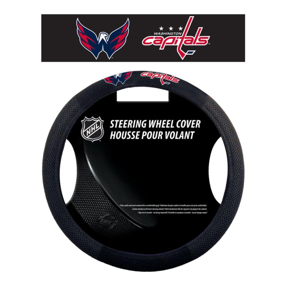 Washington Capitals Steering Wheel Cover Mesh Style Co