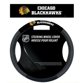 Chicago Blackhawks Steering Wheel Cover Mesh Style Co