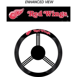 Detroit Red Wings Steering Wheel Cover Mesh Style Co