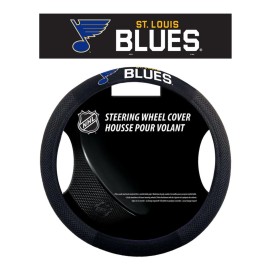 St. Louis Blues Steering Wheel Cover Mesh Style Co