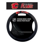 Calgary Flames Steering Wheel Cover Mesh Style Co