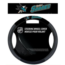 San Jose Sharks Steering Wheel Cover Mesh Style Co