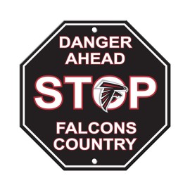 Atlanta Falcons Sign 12X12 Plastic Stop Style Co