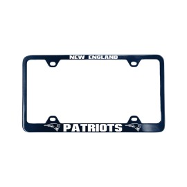New England Patriots Plate Frame Laser Cut Blue