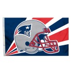 New England Patriots Flag 3X5 Helmet Design