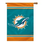 Miami Dolphins Flag 28X40 House 1-Sided Co