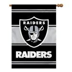 Las Vegas Raiders Banner 28X40 House Flag Style 2 Sided Co