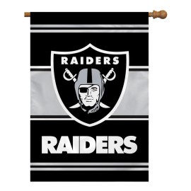 Las Vegas Raiders Banner 28X40 House Flag Style 2 Sided Co