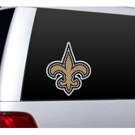 New Orleans Saints Window Film 12 Inch Die Cut Co