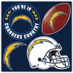 Los Angeles Chargers Magnet Kit 4 Piece Co