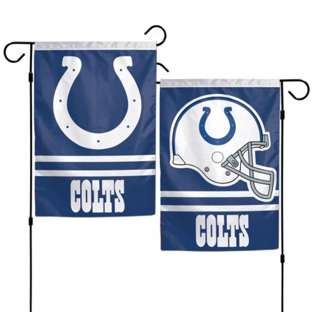 Indianapolis Colts Flag 12X18 Garden Style 2 Sided