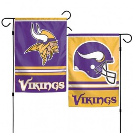 Minnesota Vikings Flag 12X18 Garden Style 2 Sided