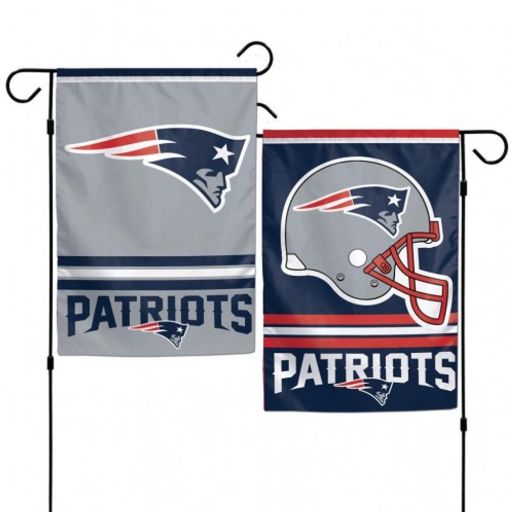 New England Patriots Flag 12X18 Garden Style 2 Sided