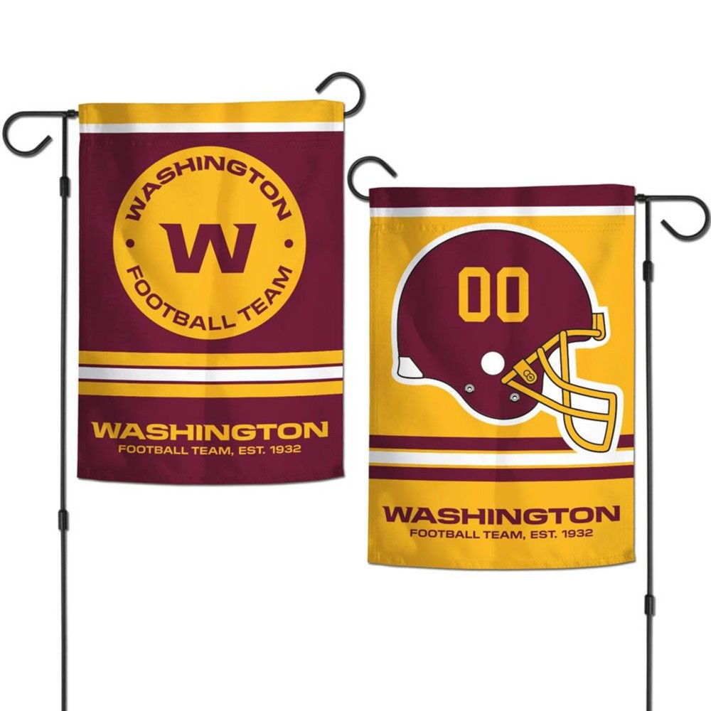 Washington Football Team Flag 12X18 Garden Style 2 Sided