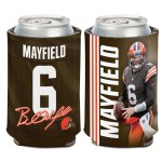 Cleveland Browns Can Cooler 12Oz Baker Mayfield Design