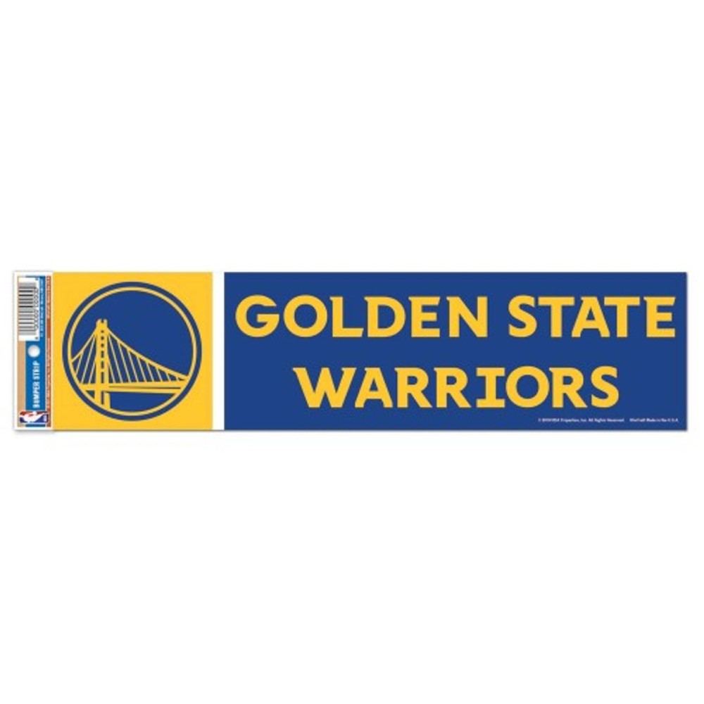 Golden State Warriors Decal 3X12 Bumper Strip Style