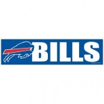 Buffalo Bills Decal 3X12 Bumper Strip Style - Special Order