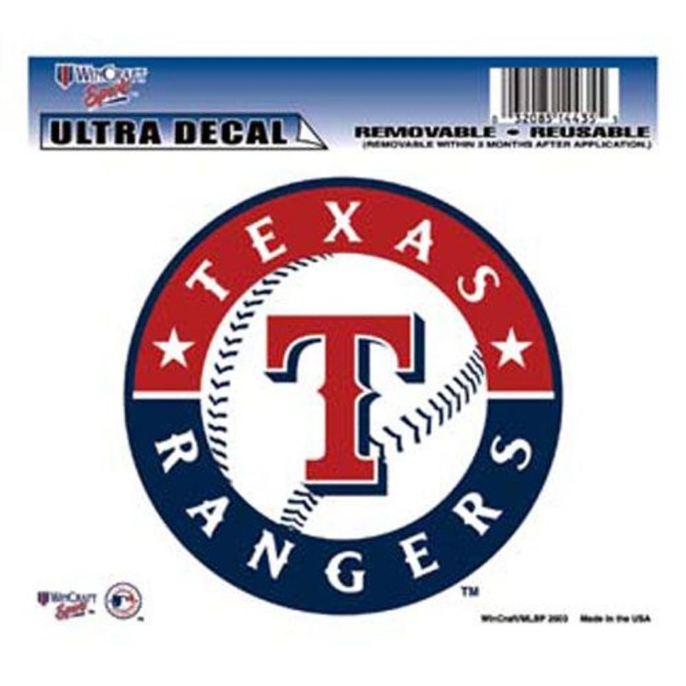 Texas Rangers Decal 5X6 Ultra Color