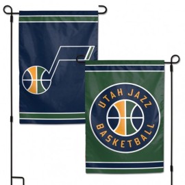 Utah Jazz Flag 12X18 Garden Style 2 Sided - Special Order