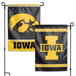 Iowa Hawkeyes Flag 12X18 Garden Style 2 Sided