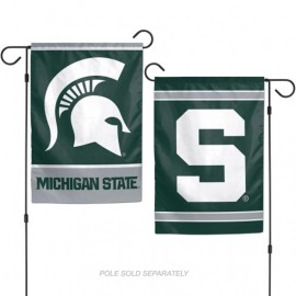 Michigan State Spartans Flag 12X18 Garden Style 2 Sided