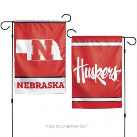 Nebraska Cornhuskers Flag 12X18 Garden Style 2 Sided