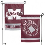 Mississippi State Bulldogs Flag 12X18 Garden Style 2 Sided