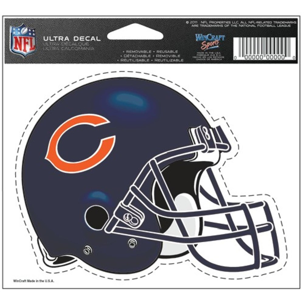 Chicago Bears Decal 5X6 Ultra Color