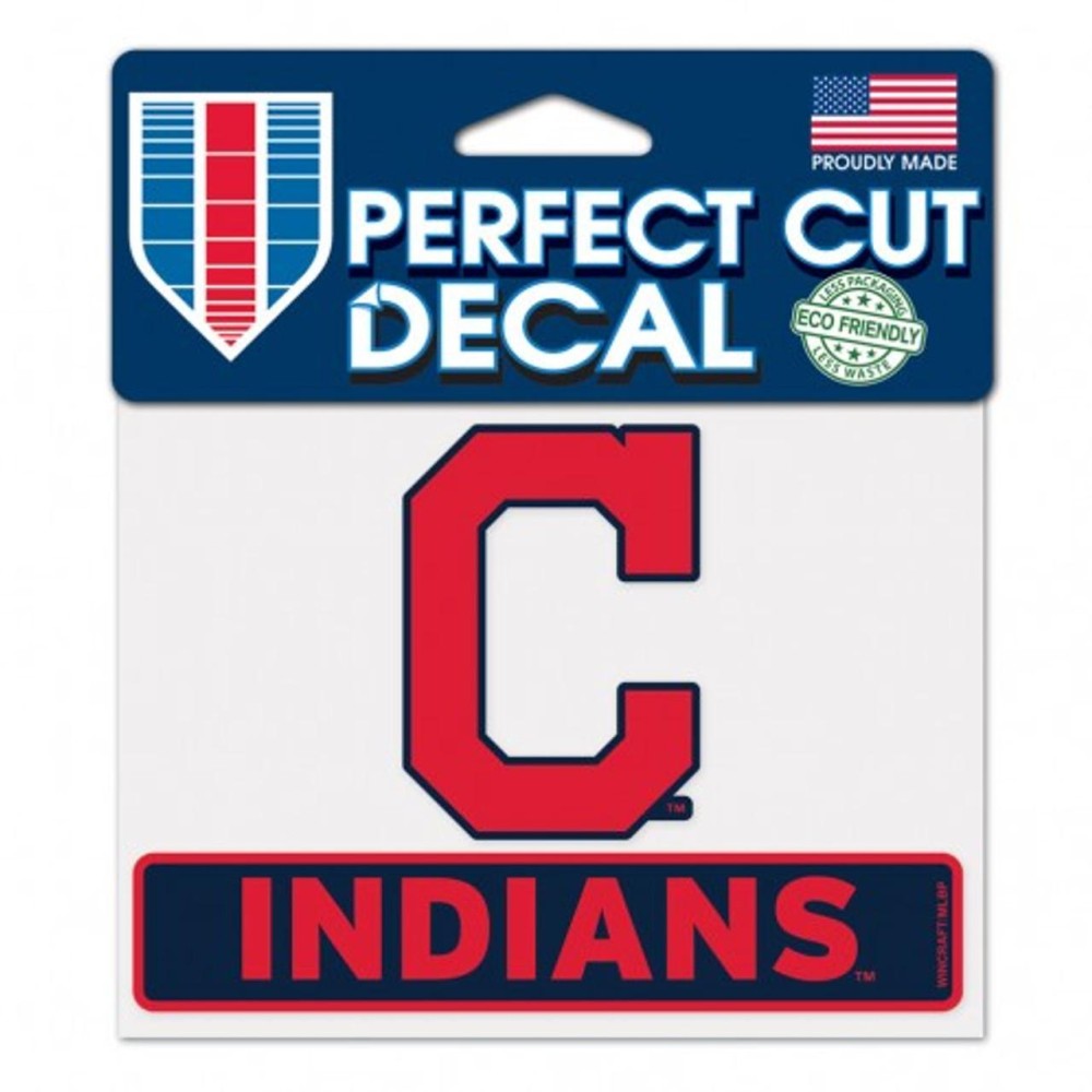 Cleveland Indians Decal 4.5X5.75 Perfect Cut Color