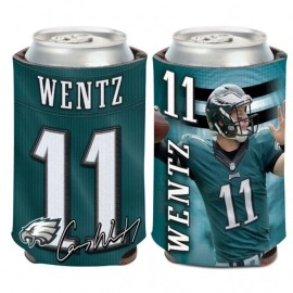 Philadelphia Eagles Can Cooler Carson Wentz Design Co