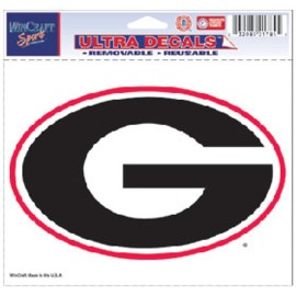 Georgia Bulldogs Decal 5X6 Ultra Color