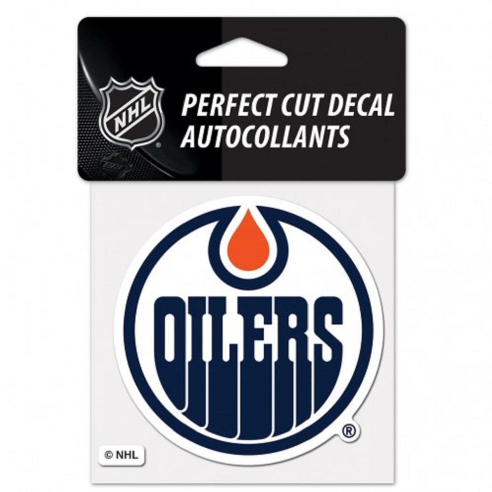 Edmonton Oilers Decal 4X4 Perfect Cut Color