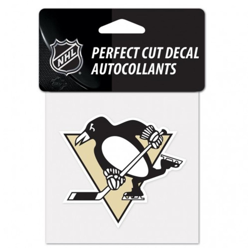 Pittsburgh Penguins Decal 4X4 Perfect Cut Color