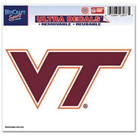 Virginia Tech Hokies Decal 5X6 Ultra Color