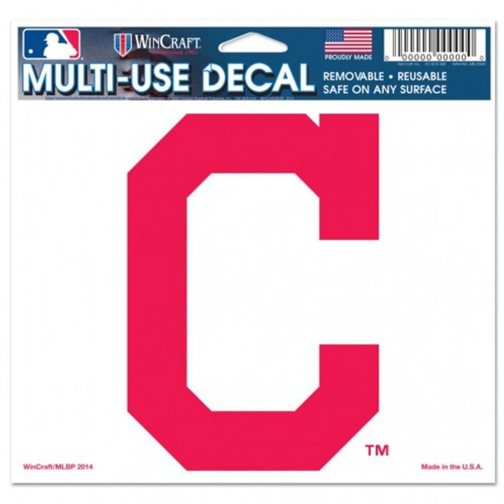 Cleveland Indians Decal 5X6 Multi Use Color - Special Order